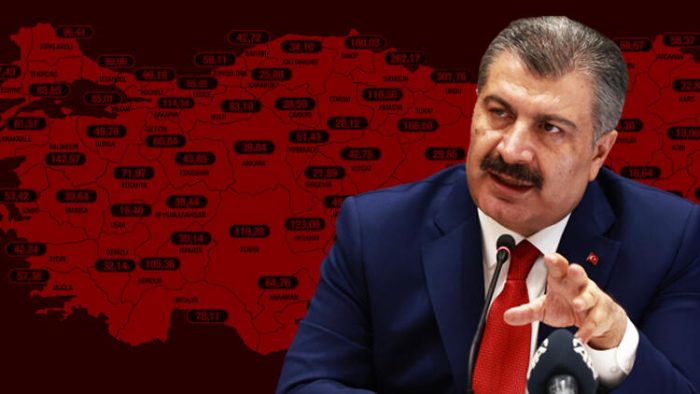 Harita değişti! Korkutan artış… İşte en çok ve en az vaka görülen iller…