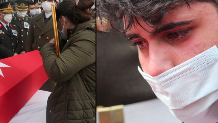 Kahramanlara gözyaşlarıyla veda… Vasiyeti yerine getirildi