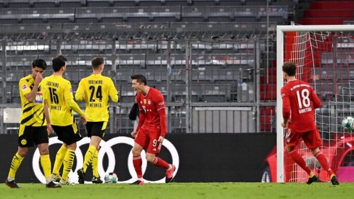 Bayern Münih evinde Dortmund ile karşılaştı