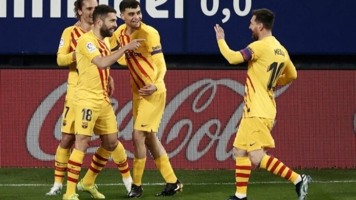 Barcelona, deplasmanda Osasuna’yı 2-0 mağlup etti.